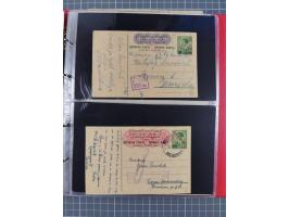 1941/44, kleine Partie mit 34 Briefen und Karten, Schwerpunkt Serbien und Laibach, mit R-Brief und Mischfrankaturen, etc., me