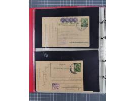 1941/44, kleine Partie mit 34 Briefen und Karten, Schwerpunkt Serbien und Laibach, mit R-Brief und Mischfrankaturen, etc., me
