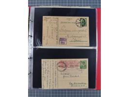 1941/44, kleine Partie mit 34 Briefen und Karten, Schwerpunkt Serbien und Laibach, mit R-Brief und Mischfrankaturen, etc., me