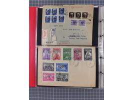 1941/44, kleine Partie mit 34 Briefen und Karten, Schwerpunkt Serbien und Laibach, mit R-Brief und Mischfrankaturen, etc., me