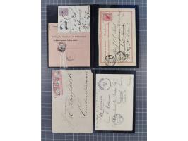 1873/1913, Partie mit 10 Briefen, Karten und GSK mit besseren Stempeln, interessanten Frankaturen und Verwendungen. Dabei u.a