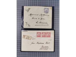 1873/1913, Partie mit 10 Briefen, Karten und GSK mit besseren Stempeln, interessanten Frankaturen und Verwendungen. Dabei u.a