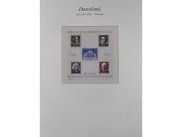1945/49, in den Hauptnummern überkomplette, fast ausnahmslos postfrische Sammlung, inkl. Mi.-Nr. BIa/b postfrisch bzw. ungebr
