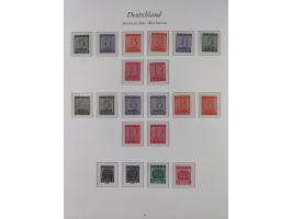 1945/49, in den Hauptnummern überkomplette, fast ausnahmslos postfrische Sammlung, inkl. Mi.-Nr. BIa/b postfrisch bzw. ungebr