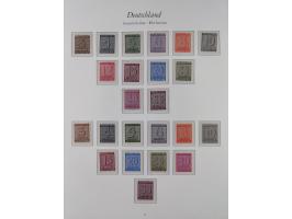 1945/49, in den Hauptnummern überkomplette, fast ausnahmslos postfrische Sammlung, inkl. Mi.-Nr. BIa/b postfrisch bzw. ungebr