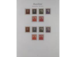 1945/49, in den Hauptnummern überkomplette, fast ausnahmslos postfrische Sammlung, inkl. Mi.-Nr. BIa/b postfrisch bzw. ungebr