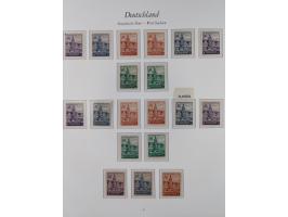 1945/49, in den Hauptnummern überkomplette, fast ausnahmslos postfrische Sammlung, inkl. Mi.-Nr. BIa/b postfrisch bzw. ungebr