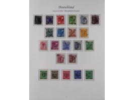 1945/49, in den Hauptnummern überkomplette, fast ausnahmslos postfrische Sammlung, inkl. Mi.-Nr. BIa/b postfrisch bzw. ungebr