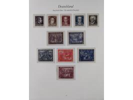 1945/49, in den Hauptnummern überkomplette, fast ausnahmslos postfrische Sammlung, inkl. Mi.-Nr. BIa/b postfrisch bzw. ungebr
