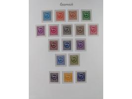 1945/67, in den Hauptnummern komplette bis auf Mi.-Nr. 691 postfrische Sammlung inkl. Mi.-Nr. Va-d sign. Kovar VÖB, 674-92 si