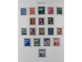 1945/67, in den Hauptnummern komplette bis auf Mi.-Nr. 691 postfrische Sammlung inkl. Mi.-Nr. Va-d sign. Kovar VÖB, 674-92 si