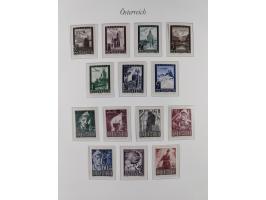 1945/67, in den Hauptnummern komplette bis auf Mi.-Nr. 691 postfrische Sammlung inkl. Mi.-Nr. Va-d sign. Kovar VÖB, 674-92 si