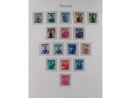1945/67, in den Hauptnummern komplette bis auf Mi.-Nr. 691 postfrische Sammlung inkl. Mi.-Nr. Va-d sign. Kovar VÖB, 674-92 si