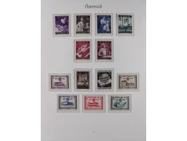 1945/67, in den Hauptnummern komplette bis auf Mi.-Nr. 691 postfrische Sammlung inkl. Mi.-Nr. Va-d sign. Kovar VÖB, 674-92 si