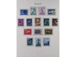 1945/67, in den Hauptnummern komplette bis auf Mi.-Nr. 691 postfrische Sammlung inkl. Mi.-Nr. Va-d sign. Kovar VÖB, 674-92 si