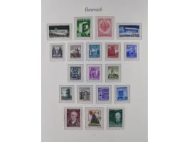 1945/67, in den Hauptnummern komplette bis auf Mi.-Nr. 691 postfrische Sammlung inkl. Mi.-Nr. Va-d sign. Kovar VÖB, 674-92 si