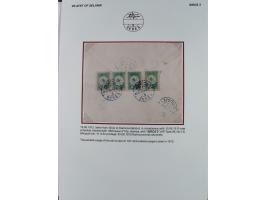 1840/1912, Vilayet of Selanik / Salonica&nbsp;: The collection on leaves with covers/ cards (19) including 1840 prefilatelic 