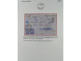 1840/1912, Vilayet of Selanik / Salonica&nbsp;: The collection on leaves with covers/ cards (19) including 1840 prefilatelic 