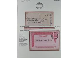1840/1912, Vilayet of Selanik / Salonica&nbsp;: The collection on leaves with covers/ cards (19) including 1840 prefilatelic 