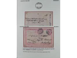 1840/1912, Vilayet of Selanik / Salonica&nbsp;: The collection on leaves with covers/ cards (19) including 1840 prefilatelic 