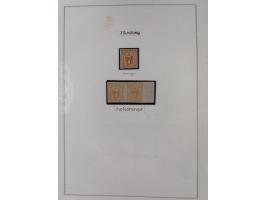 1859/67, die verbleibende ungebrauchte Sammlung, dabei diverse Einheiten bis zum 12er-Block, Randstücke, 15U und 19U in Paare