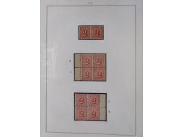 1859/67, die verbleibende ungebrauchte Sammlung, dabei diverse Einheiten bis zum 12er-Block, Randstücke, 15U und 19U in Paare