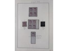 1859/67, die verbleibende ungebrauchte Sammlung, dabei diverse Einheiten bis zum 12er-Block, Randstücke, 15U und 19U in Paare