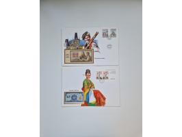 ALLE WELT: 1960/91, über 100 Banknotenbriefe, meist Dubletten, bankfrisch