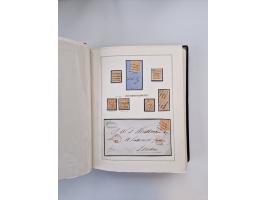 1859/67, die verbleibende gestempelte Sammlung mit lose Marken, Einheiten, Briefstücken und rund 40 frankierten Briefen und G