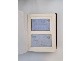 1859/67, die verbleibende gestempelte Sammlung mit lose Marken, Einheiten, Briefstücken und rund 40 frankierten Briefen und G