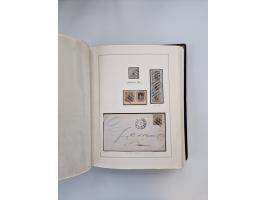 1859/67, die verbleibende gestempelte Sammlung mit lose Marken, Einheiten, Briefstücken und rund 40 frankierten Briefen und G