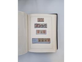 1859/67, die verbleibende gestempelte Sammlung mit lose Marken, Einheiten, Briefstücken und rund 40 frankierten Briefen und G