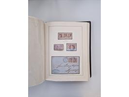 1859/67, die verbleibende gestempelte Sammlung mit lose Marken, Einheiten, Briefstücken und rund 40 frankierten Briefen und G