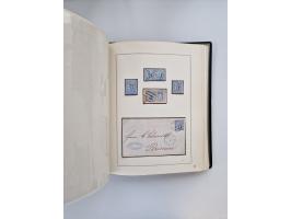 1859/67, die verbleibende gestempelte Sammlung mit lose Marken, Einheiten, Briefstücken und rund 40 frankierten Briefen und G