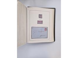 1859/67, die verbleibende gestempelte Sammlung mit lose Marken, Einheiten, Briefstücken und rund 40 frankierten Briefen und G