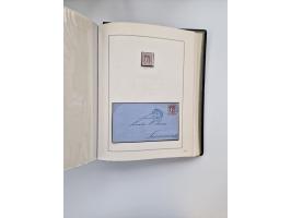 1859/67, die verbleibende gestempelte Sammlung mit lose Marken, Einheiten, Briefstücken und rund 40 frankierten Briefen und G