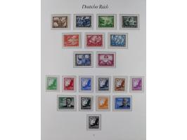 1933/45, meist postfrische und etwas ungebrauchte, in den Hauptnummern komplette Sammlung inkl. Block 2-11, Chicagofahrt, Hin