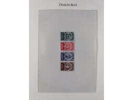 1933/45, meist postfrische und etwas ungebrauchte, in den Hauptnummern komplette Sammlung inkl. Block 2-11, Chicagofahrt, Hin