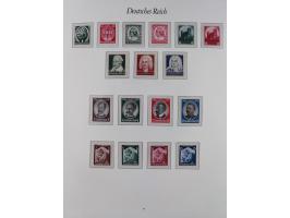 1933/45, meist postfrische und etwas ungebrauchte, in den Hauptnummern komplette Sammlung inkl. Block 2-11, Chicagofahrt, Hin