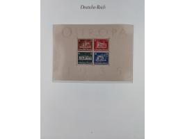 1933/45, meist postfrische und etwas ungebrauchte, in den Hauptnummern komplette Sammlung inkl. Block 2-11, Chicagofahrt, Hin