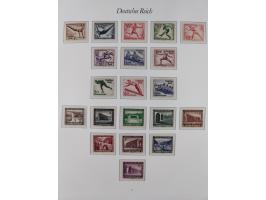 1933/45, meist postfrische und etwas ungebrauchte, in den Hauptnummern komplette Sammlung inkl. Block 2-11, Chicagofahrt, Hin