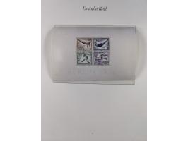 1933/45, meist postfrische und etwas ungebrauchte, in den Hauptnummern komplette Sammlung inkl. Block 2-11, Chicagofahrt, Hin