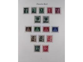 1933/45, meist postfrische und etwas ungebrauchte, in den Hauptnummern komplette Sammlung inkl. Block 2-11, Chicagofahrt, Hin