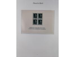 1933/45, meist postfrische und etwas ungebrauchte, in den Hauptnummern komplette Sammlung inkl. Block 2-11, Chicagofahrt, Hin