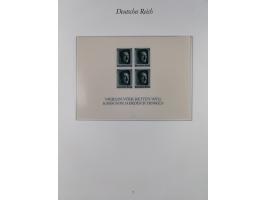 1933/45, meist postfrische und etwas ungebrauchte, in den Hauptnummern komplette Sammlung inkl. Block 2-11, Chicagofahrt, Hin