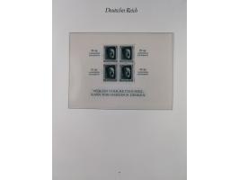 1933/45, meist postfrische und etwas ungebrauchte, in den Hauptnummern komplette Sammlung inkl. Block 2-11, Chicagofahrt, Hin