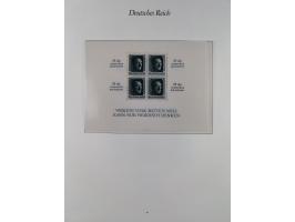 1933/45, meist postfrische und etwas ungebrauchte, in den Hauptnummern komplette Sammlung inkl. Block 2-11, Chicagofahrt, Hin