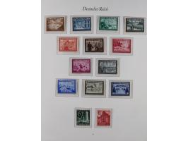 1933/45, meist postfrische und etwas ungebrauchte, in den Hauptnummern komplette Sammlung inkl. Block 2-11, Chicagofahrt, Hin