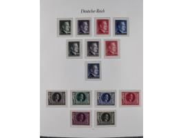 1933/45, meist postfrische und etwas ungebrauchte, in den Hauptnummern komplette Sammlung inkl. Block 2-11, Chicagofahrt, Hin