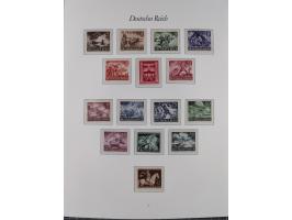 1933/45, meist postfrische und etwas ungebrauchte, in den Hauptnummern komplette Sammlung inkl. Block 2-11, Chicagofahrt, Hin